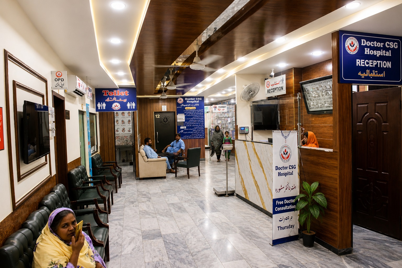Reception area